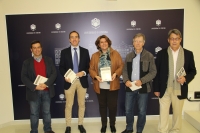 De izquierda a derecha, Juan Jos Lanz, Blas Snchez, Carmen Balbuena, Jacquez Ancet y Juan Pastor en la presentacin de las jornadas. 