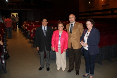 Integrantes de la presidencia del acto inaugural