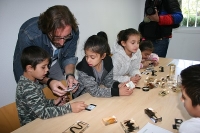 Alumnos de Primaria disfrutando de la actividad 