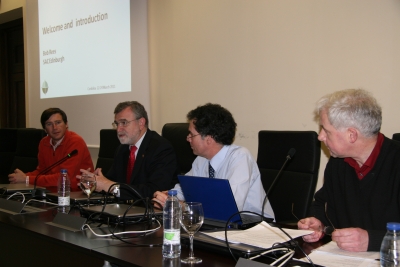 Un momento del acto de apertura de las reuniones de trabajo