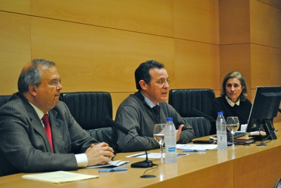 De izq a dcha Juan Manuel Moreno Caldern, Eulalio Fernndez y Maria Dolores Muoz