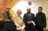 De izda. a dcha., Alfonso de la Torre, Pilar Citoler, Manuel Torres y Jorge Yeregui en la rueda de prensa previa a la presentacin del libro 