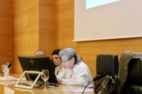 Rhoda Henelde Abecasis, durante su conferencia 