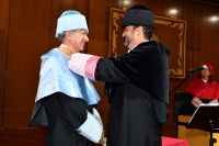 Miguel Rodrguez-Pantoja durante su investidura como Doctor Honoris Causa