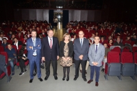 De izqda. a dcha. Pedro Calvo Domnguez, Manuel Torralbo, Julieta Mrida, Antonio Cubero y Alfonso Zamorano en la inauguracin de los msteres de curso 2016/17