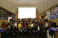 El alumnado asistente al Café con Ciencia de la sesión de mañana