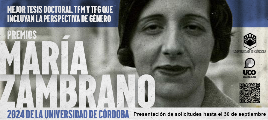 UCO IGUALDAD Maria Zambrano Banner Web Igualdad 895x403